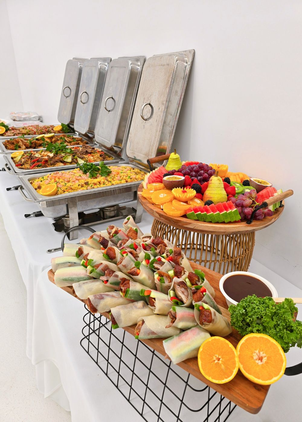 Buffet catering and fruit platter by Mamalyn in Brunswick Victoria Australia