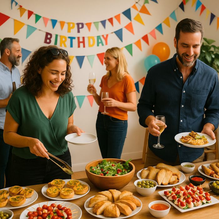 people at 30th birthday party with Melbourne catering company, Mamalyn in Victoria